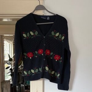 Liz Claiborne perfect holiday Christmas cardigan